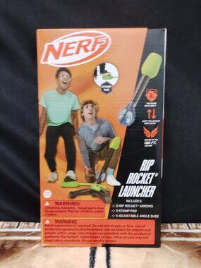 NERF Kids Toy Rip Rocket Launcher Toy Multi - Sports Sets - 5pc